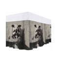 thumbnail image 1 of Funny Animal Bed Skirt King Size 16" Drop Dairy Cow Sitting on Toilet Playing Phone Ruffled Wrap Around Bed Skirts Adjustable Elastic Bedskirt Dust Ruffle for King Size Bed, 1 of 7
