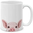 thumbnail image 1 of Funny Animal Ceramic Mug Raccoon Mug Pig Chick Cow Duck Horse Foal Sheep Ceramic Coffee Mug Tea Cup Novelty Coffee Tea Cup for Animal Lover Gift, 11 OZ, 1 of 8