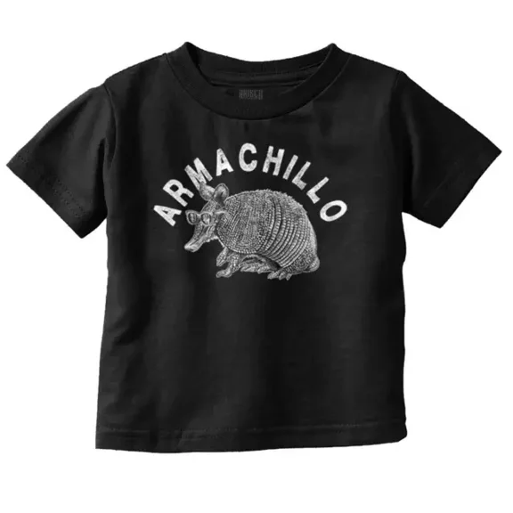 Funny Animal Chill Armadillo Pun Armachillo Toddler T Shirt TODDLER SHORT SLEEVE TEE BELLA CANVAS 3001T