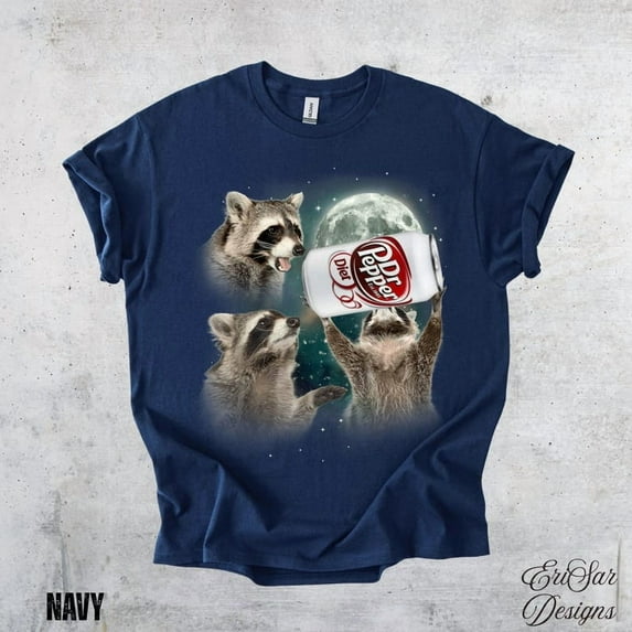 Funny Animal Diet Dr Pepper T-Shirt – Moon Graphic Tee NAVY Unisex S-5XL Hot Trending Shirt, Vintage Birthday Gift