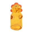 thumbnail image 1 of Funny Animal Dog Hoodie, Frog and Shark Style Polycotton Pet Costume for Cosplay and Photography, Soft Sweashirt, Yellow L, 1 of 5