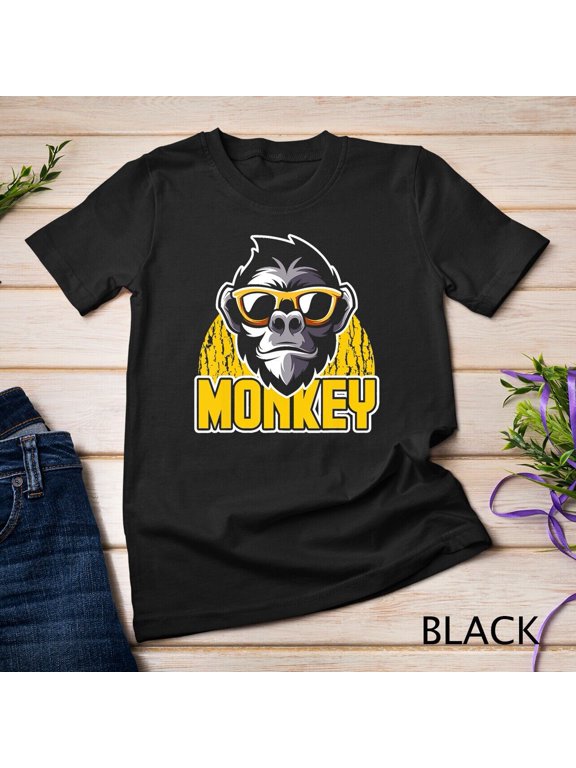 Funny Animal Men Boys Kids Primate Monkey T-Shirt Unisex T-shirt