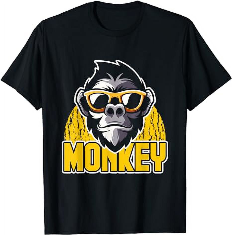Funny Animal Men Boys Kids Primate Monkey T-Shirt - Walmart.com