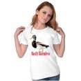 thumbnail image 1 of Funny Animal Mostly Harmless Duck Womens Slim Fit Graphic Tee Brisco Brands S, 1 of 5