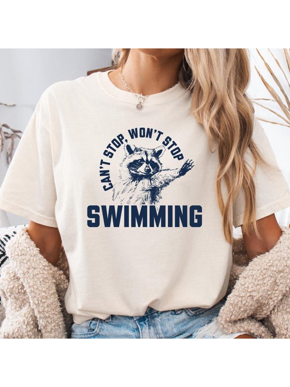 Funny Animal Swimmer Shirt Can'T Stop Swimming Tee Unisex S-5XL Hot Trending Shirt