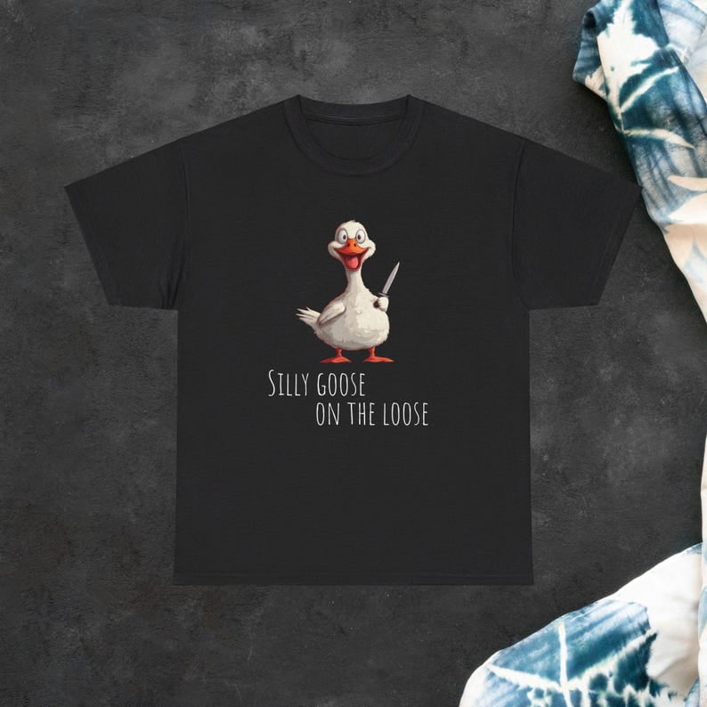 Funny Animal TShirt For Animal Lovers Goose Shirt Silly Goose On The