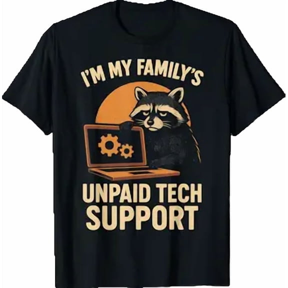 Funny Animal Tech Lover Graphic Tee Computer Geek Nerd Shirt BLACK Unisex S-5XL Hot Trending Shirt, Vintage Birthday Gift
