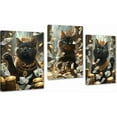 thumbnail image 1 of Funny Animal Wall Art Set Highland Cow Baby Canvas PrintDollars Painting Picture Money Abstract Wall Decor for Living Room Bedroom Kitchen Office Wall Decoration（Only canvas）, 1 of 6