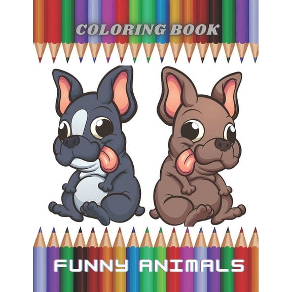 Funny Animals - Coloring Book, (Paperback)