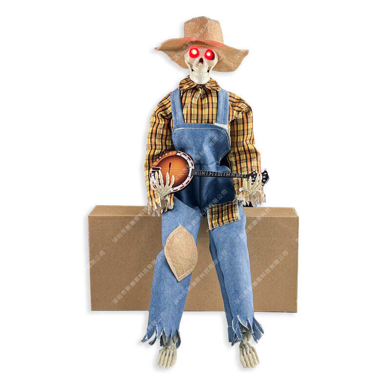 Funny Animated Dueling Banjo Skeletons,2023 Latest Horror Night Gifts