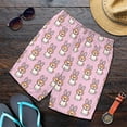 Funny Anime Graphic Beach Shorts For Men 3D Print Dogs Board