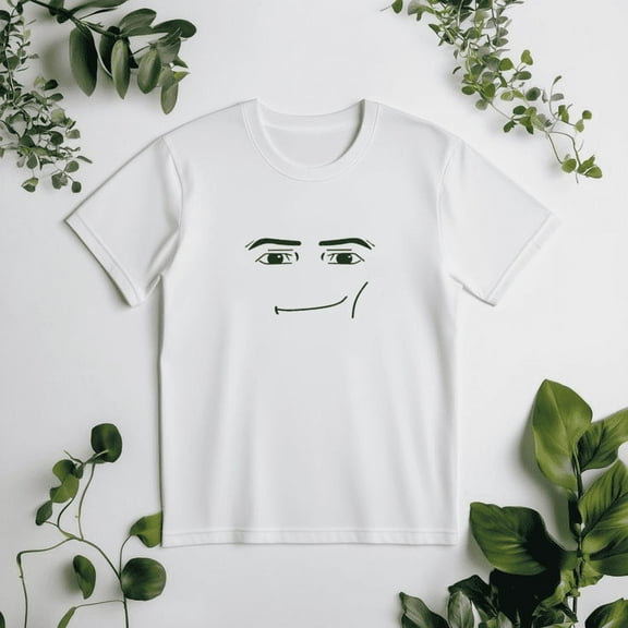 Funny Anime Robot Robloxs Face Fun Tees Crew Neck Short Sleeve Unisex T-Shirt, up to size 5XL