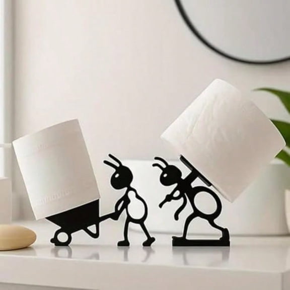 Funny Ant Toilet Paper Holder Unique Ant Design Bathroom Decor Toilet Paper Roll Stand for Bathroom Rustic Modern or Farmhouse Style Fun Gift for Home Friends and Family