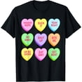 thumbnail image 1 of Funny Anti Valentine's Day Candy Hearts T-Shirt, 1 of 4