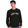 thumbnail image 1 of Funny Anti You Sarcastic Attitude Plus Size Long Sleeve Graphic Tee Shirt Brisco Brands 2X, 1 of 5