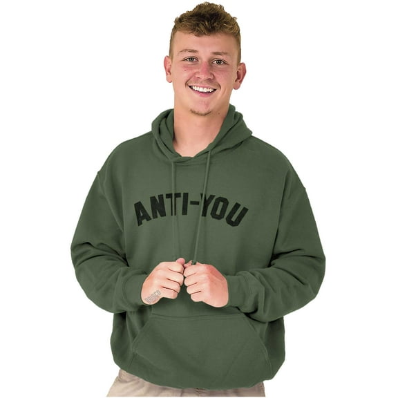 Funny Anti You Sarcastic Attitude Unisex Plus Fleece Graphic Hoodie Brisco Brands 3X