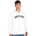 thumbnail image 1 of Funny Anti You Sarcastic Attitude Unisex Fleece Graphic Zip Up Hoodie Brisco Brands 5X, 1 of 5