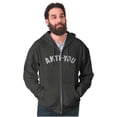 thumbnail image 1 of Funny Anti You Sarcastic Attitude Zip Up Hoodie Men's Women's Brisco Brands 2X, 1 of 6