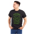 thumbnail image 1 of Funny Antisocial Social Distance UFO Men's Graphic T Shirt Tees Brisco Brands S, 1 of 4