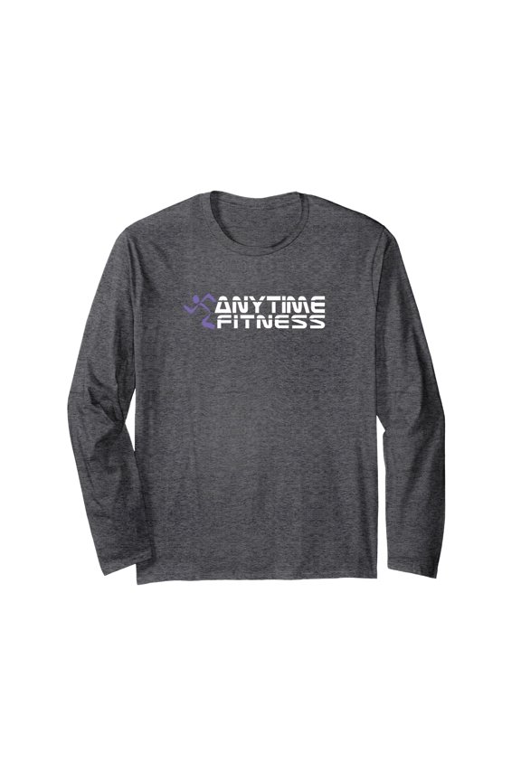 Funny Anytime Fitness Graphic Long Sleeve T-Shirt for Comfortable Workouts