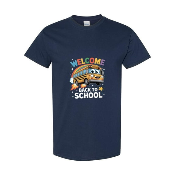 Funny Appreciation Gift Welcome Back To School For A Bus Driver Unisex T-Shirt, up to size 5XL