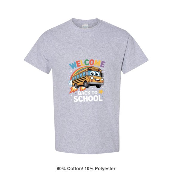 Funny Appreciation Gift Welcome Back To School For A Bus Driver Unisex T-Shirt, up to size 5XL