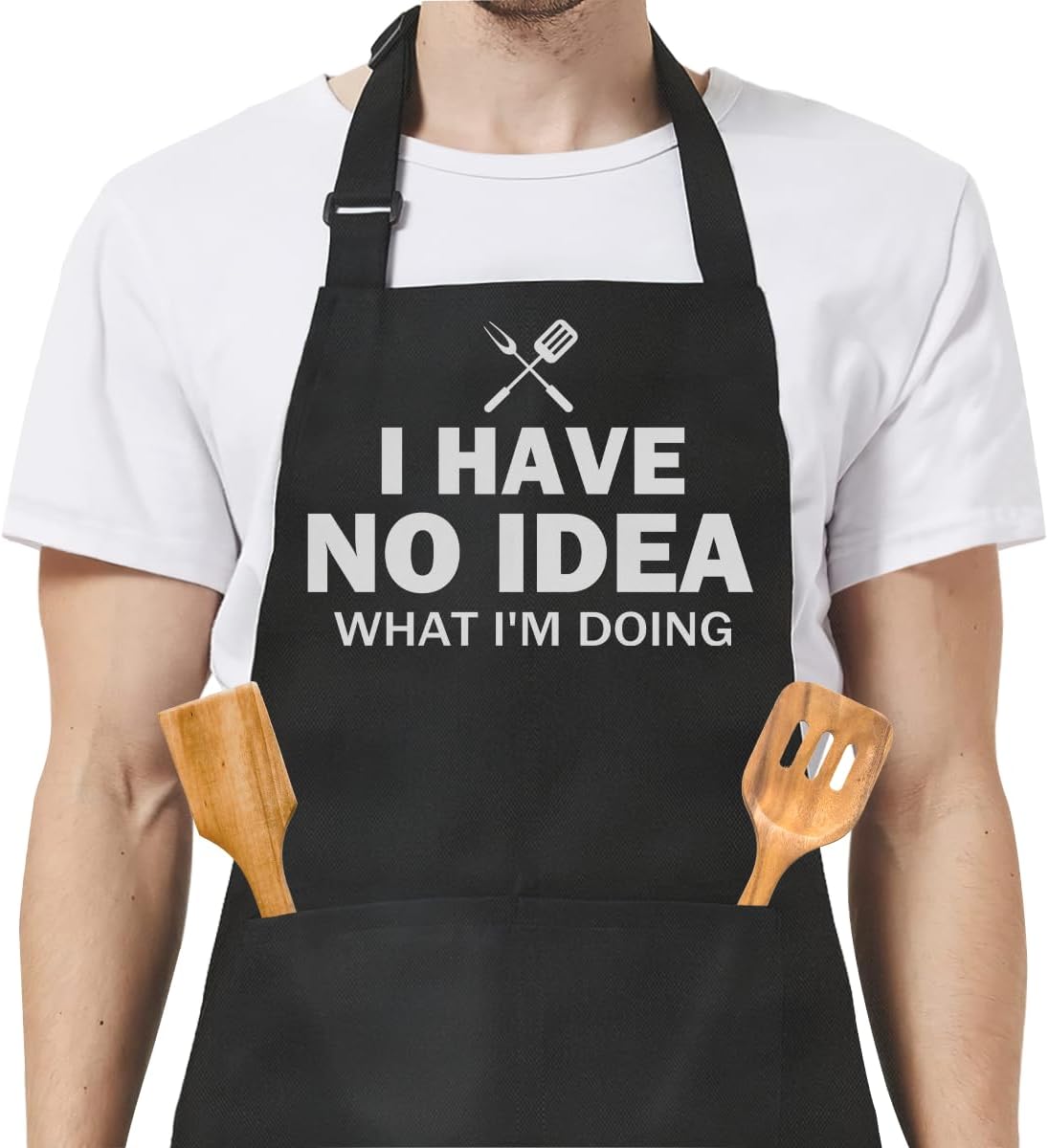 Funny Apron for Dad - Birthday Father’s Day Cooking Grilling Gifts for Mens
