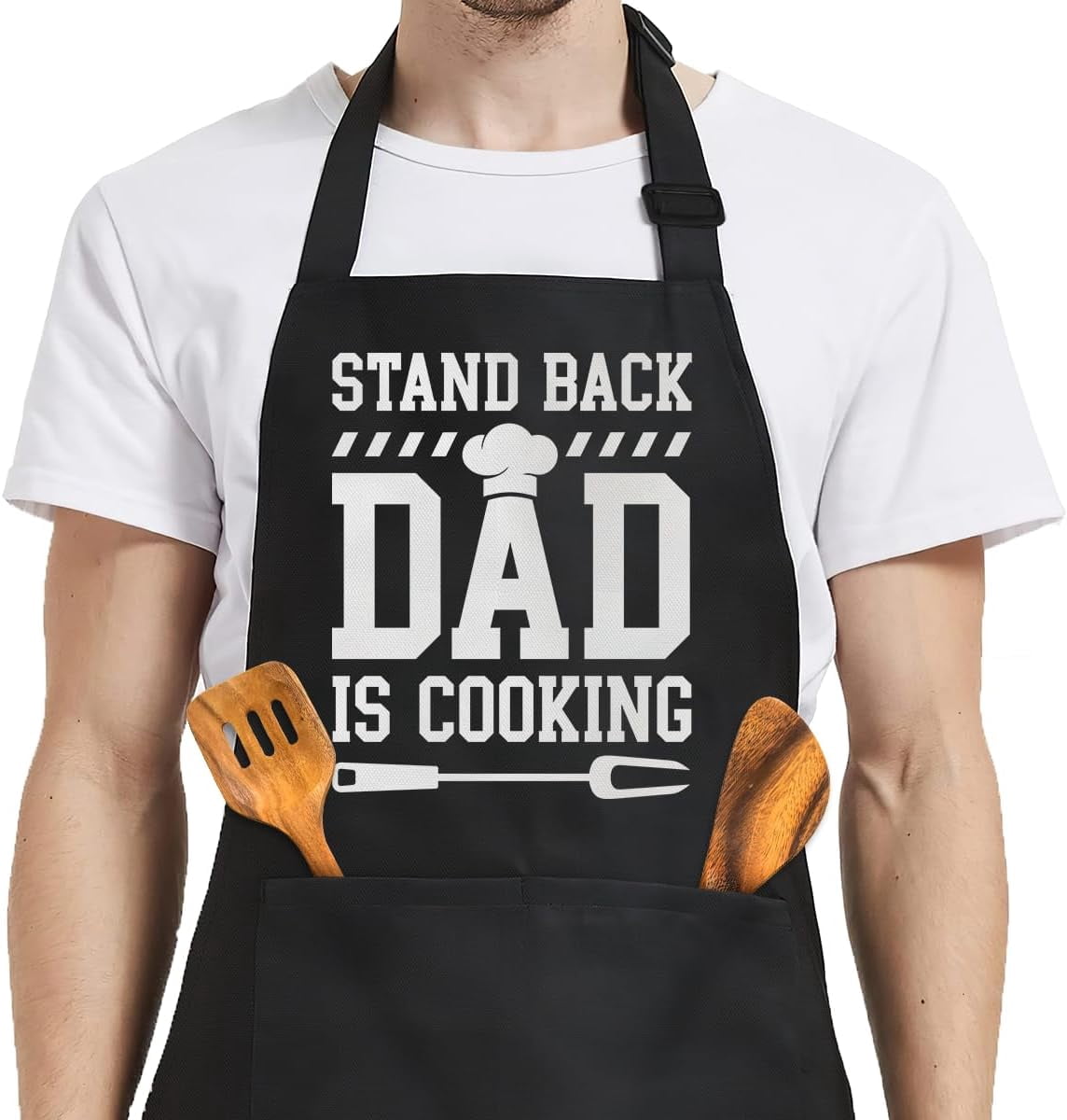 Funny Apron for Dad - Birthday Father’s Day Cooking Grilling Gifts for Mens