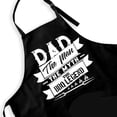thumbnail image 1 of Funny Aprons Black Kitchen Chef Apron, 2 Pockets Adjustable Neck Strap, for Cooking Baking BBQ Birthday Gifts, 1 of 6