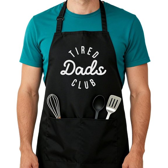 Funny Aprons for Men, Black Kitchen Adjustable Apron Father''s Day Birthday Gifts for Men Dad, Cooking, Grilling.