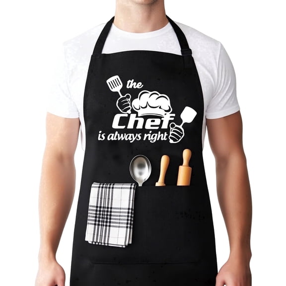 Funny Aprons for Men Gifts For Dad Husband Grilling Stocking Stuffers for Men Christmas Birthday Chef Apron