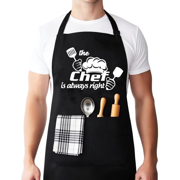 Funny Aprons for Men Gifts For Dad Husband Grilling Stocking Stuffers for Men Christmas Birthday Chef Apron