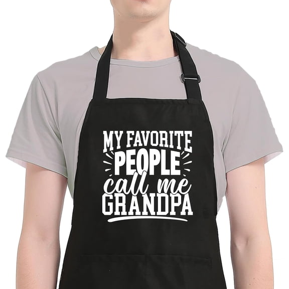 Funny Aprons for Women Men with Pockets, Retired Apron for Cooking Chef Kitchen, Gifts for Grandpa Grandma Birthday