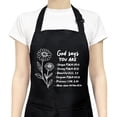 thumbnail image 1 of Funny Aprons for Women with 2 Pockets, Adjustable Kitchen Apron for Cooking, Baking Gifts for Birthday Christmas, 1 of 6