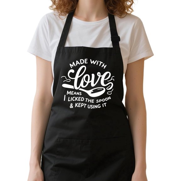 Funny Aprons for Women with 2 Pockets, Water and Oil Resistant Apron for Cooking Baking, Chef Gifts for Wife Mom