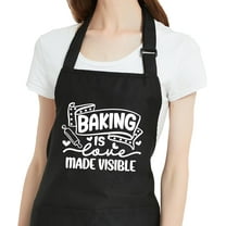 Funny Aprons for Women with Pockets, Adjustable Kitchen Apron for Cooking Baking, Birthday Gifts for Mom Grandma