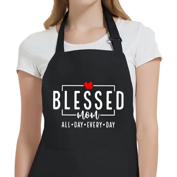 Funny Aprons for Women with Pockets, Cooking Baking Kitchen Apron Gifts for Mom Wife Birthday Mothers Day Christmas