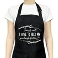 thumbnail image 1 of Funny Aprons for Women with Pockets, Cute Cooking Baking Kitchen Aprons for Mom Chef, Gifts for Birthday Christmas, 1 of 6