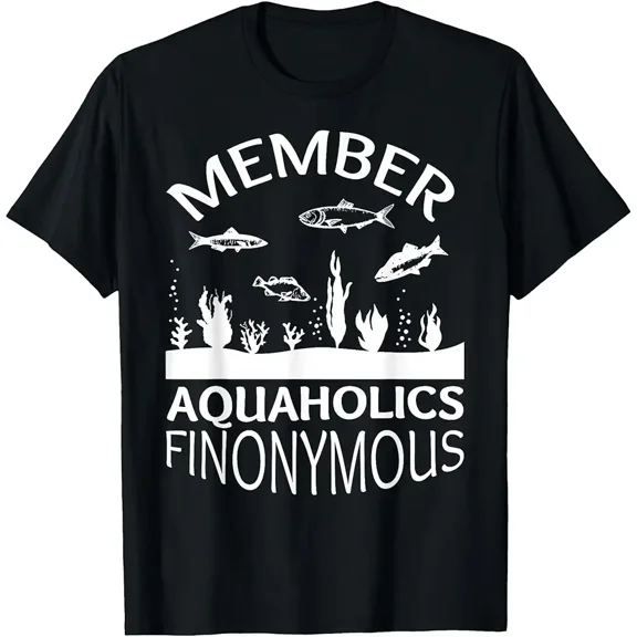 Funny Aquarium Fish Keeper Parody Unisex Gift for Fish Owners Graphic Short Sleeve T-Shirt