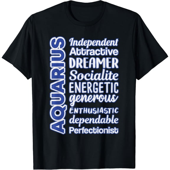 Funny Aquarius Definition Tee Aquarius Traits Dreamer T-ShirtBrand clothing, men and women can wear, black, white, gifts.