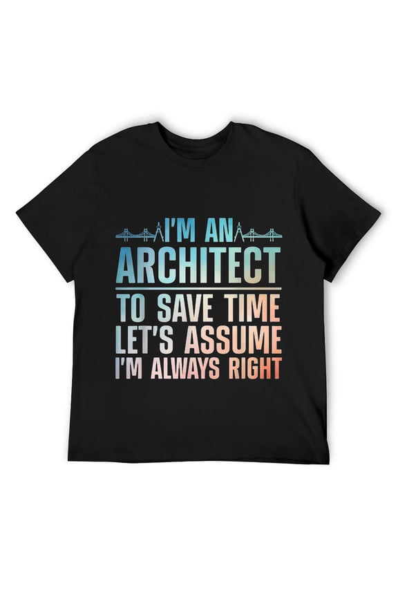 Funny Architect Art For Men Women Future Architecture Lover T-Shirt Black