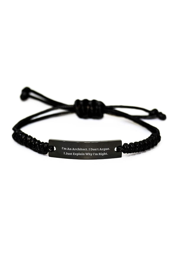 Funny Architect Rope Bracelet Gifts for Men from Family, Christmas Unique Gifts Ideas