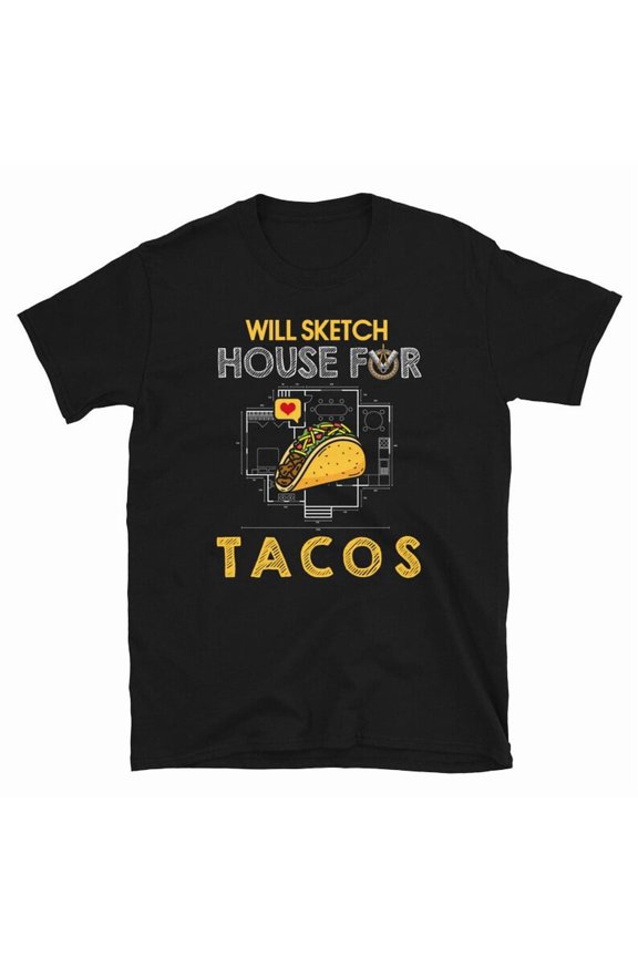 Funny Architect Shirt Taco Lover Gift Architecture Humor Graphic Tee,for men and women up to 5XL
