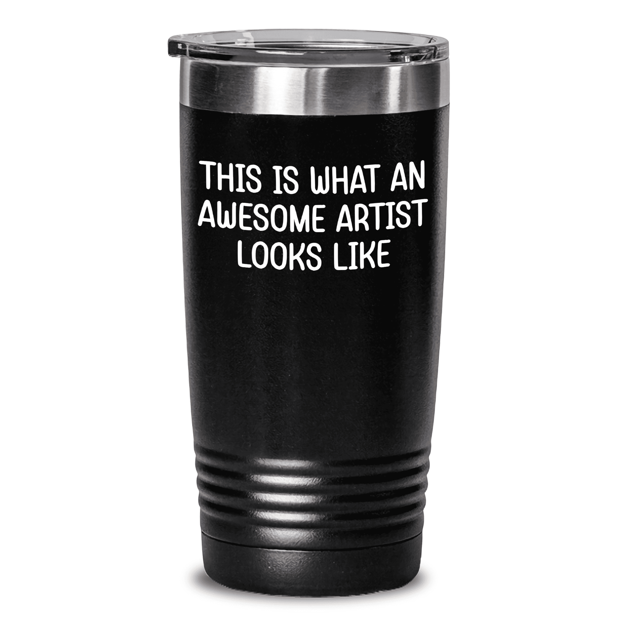 Sottobicchiere Quadrato 9x9 Cm Con Scritta 'This Is What An Awesome Artista Looks Like' - Regalo Simpatico Per Artisti