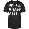 Funny Asl American Sign Language Fun Fact Sign Language T Shirt ...