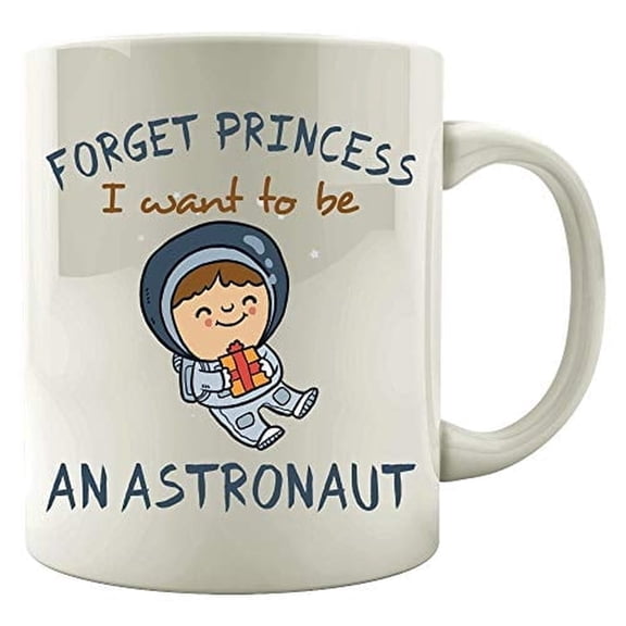 Astronaut 11 oz Coffee Mug - Rocket Spaceship Humor White Ceramic Gift