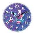 thumbnail image 1 of Funny Atomic Science Chemistry Wall Clock Geek Large Chemical Symbols Round Wall Watch Clock Silent Teacher Gift Decor（12 Inch）, 1 of 6