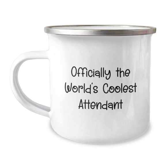 Funny Attendant Gifts from Friends for Men Officially The World's Coolest Attendant Christmas Unique Mugs