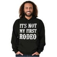 thumbnail image 1 of Funny Attitude Its Not My First Rodeo Unisex Plus Fleece Graphic Hoodie Brisco Brands 3X, 1 of 5