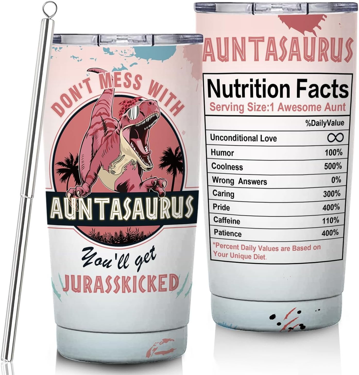 Funny Aunt Cup Gifts for Aunt from Niece Nephew Aunt Birthday Gift from